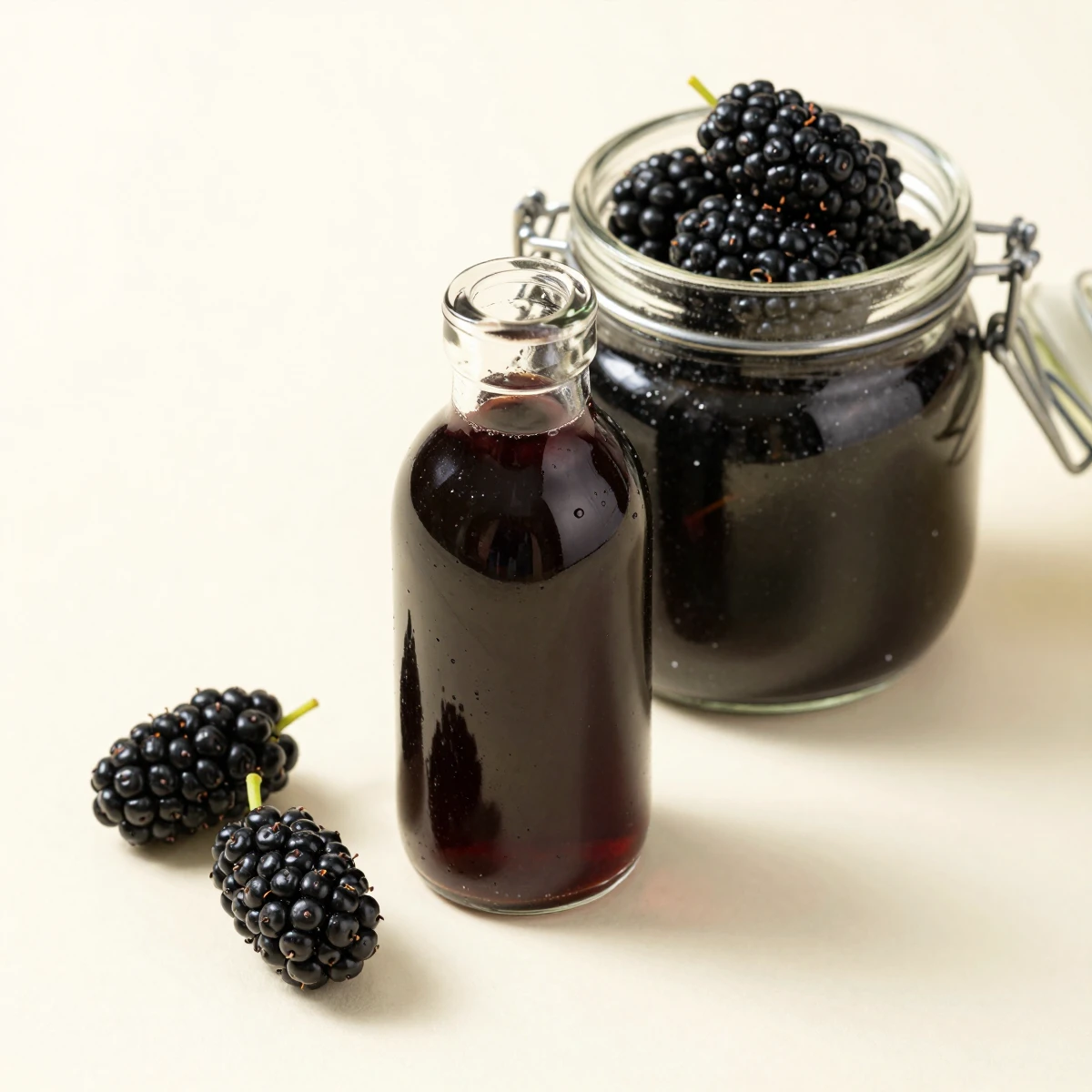 Konzentrat aus schwarzen Maulbeeren