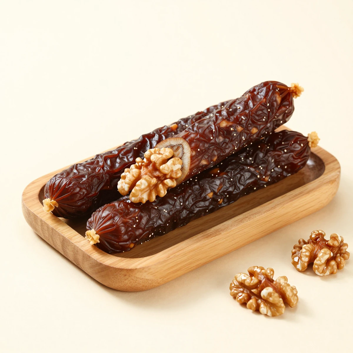 Walnut Sucuk (Walnut-Filled Mulberry Roll)